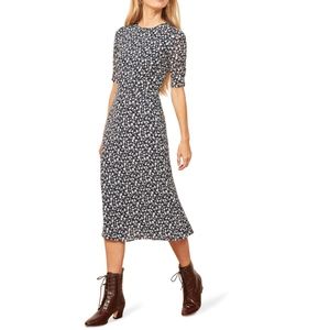 reformation prima midi dress size 4